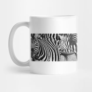 Photo-art zebra  stripes in oblong Mug